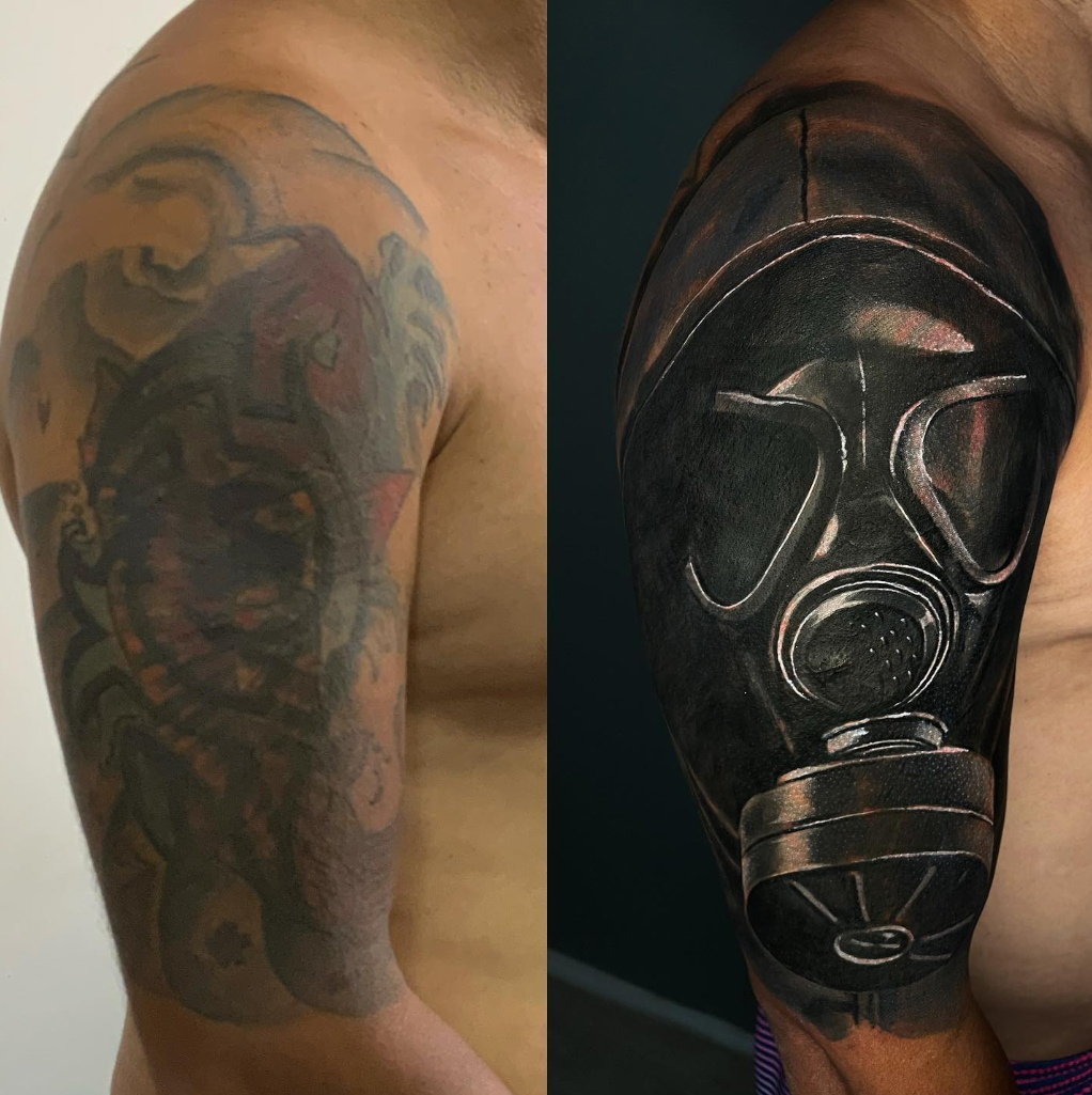 Mascara de Gas  Tatuagem máscara de gás, Máscaras de gás, Máscara