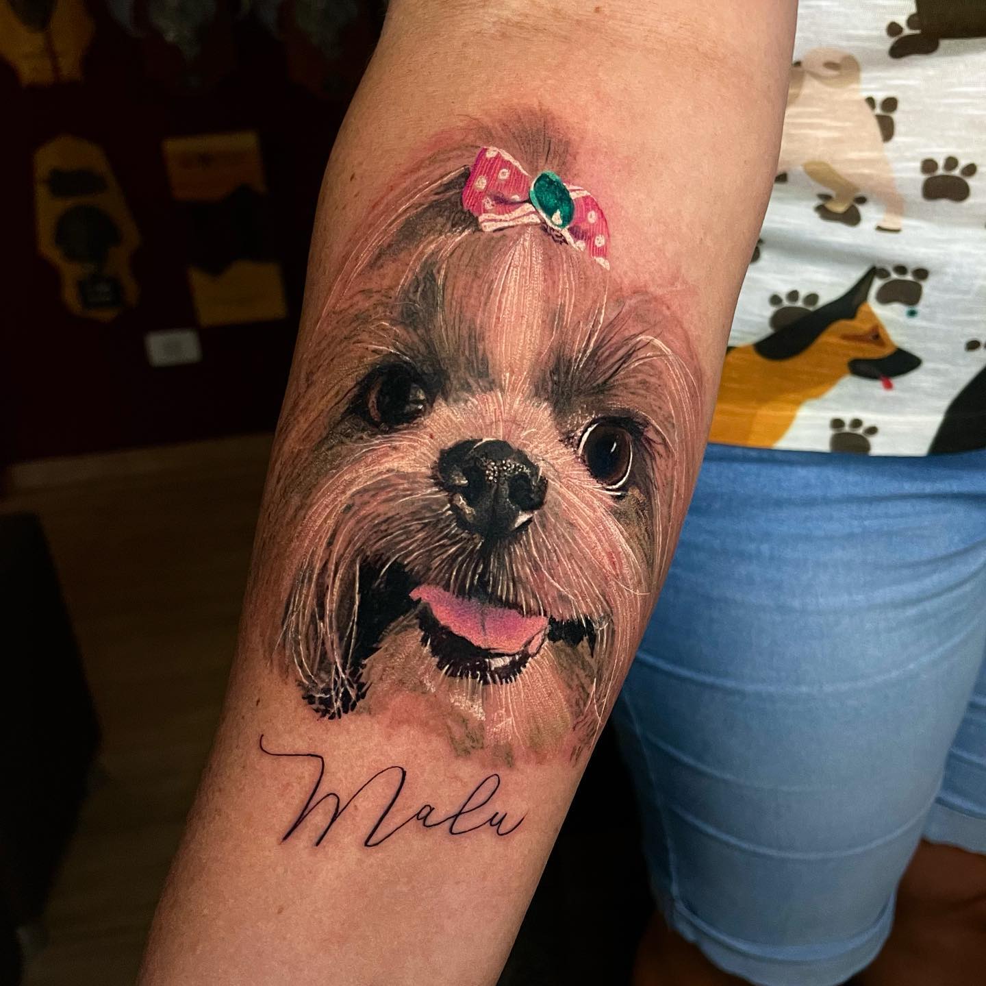 Tatuagem colorida Pet